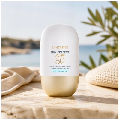 Lancaster Sun Perfect Air Fluide Invisible Quotidien 24H Hydratation pour Visage SPF50 40 ml