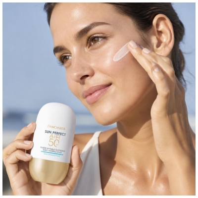 Lancaster Sun Perfect Air Fluide Invisible Quotidien 24H Hydratation pour Visage SPF50 40 ml