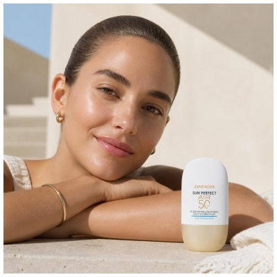 Lancaster Sun Perfect Air Fluide Invisible Quotidien 24H Hydratation pour Visage SPF50 40 ml