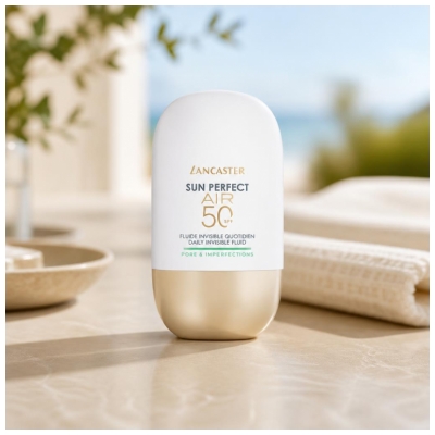 Lancaster Sun Perfect Air Fluide Invisible Quotidien Pore & Imperfections pour Visage SPF50 40 ml