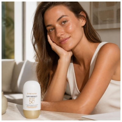Lancaster Sun Perfect Air Fluide Invisible Quotidien Glow Booster pour Visage SPF50 40 ml