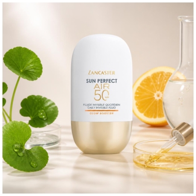 Lancaster Sun Perfect Air Fluide Invisible Quotidien Glow Booster pour Visage SPF50 40 ml