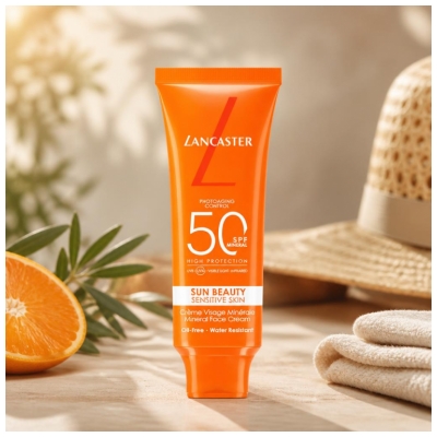Lancaster Sun Beauty Crème pour le Visage Minérale SPF50 50 g