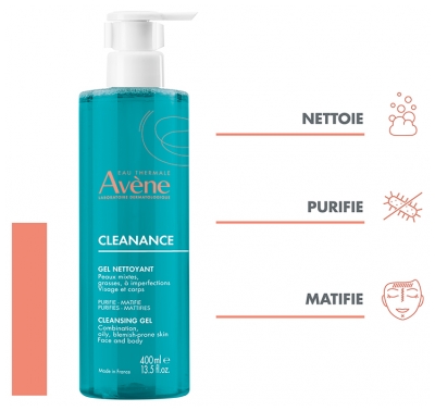 Avène Cleanance Gel Nettoyant 400 ML