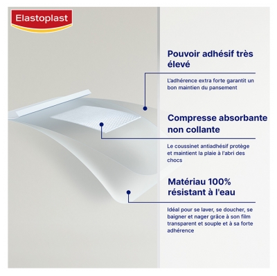 Elastoplast Pansements Waterproof Xxl – 5 Pansements