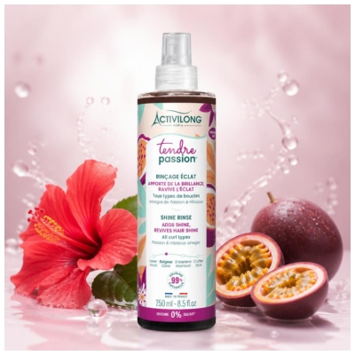 Activilong Tendre Passion Rinçage Éclat pour Tous les Types de Boucles 250 ml