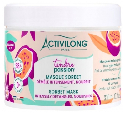 Activilong Tendre Passion Masque Sorbet pour Tous les Types de Boucles 300 ml