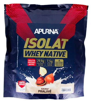 Apurna Isolat Whey Native Prolacta 720 g - Saveur : Praliné