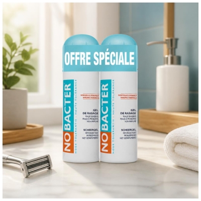Gel de Rasage Apaisant Bio, Lot de 2 x 200 ml