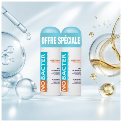 Gel de Rasage Apaisant Bio, Lot de 2 x 200 ml