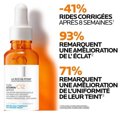 La Roche-Posay Pure Vitamin C12 Sérum Anti-Rides et Éclat 30 ml