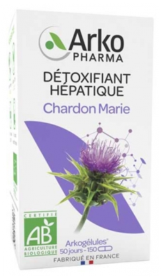 Arkopharma Arkogélules Détoxifiant Hépatique Chardon Marie Bio 150 Gélules