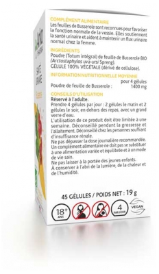 Arkopharma Arkogélules Busserole Bio 11 Jours 45 Gélules