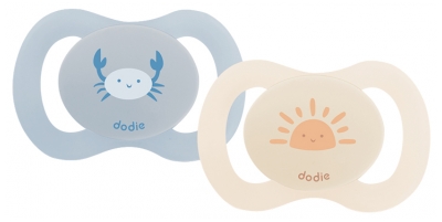 Dodie Sucette Anatomique Duo 0-2Mois Newborn Crabe N2