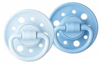Dodie Gaïa Sucettes Rondes 0-6M x2 - Couleur : Bleu