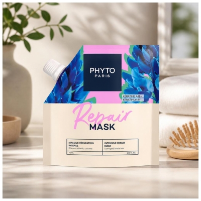 Phyto Repair Masque Réparation Intense Cheveux Abîmés et Cassants 75 ml