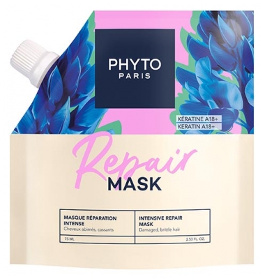 Phyto Repair Masque Réparation Intense Cheveux Abîmés et Cassants 75 ml