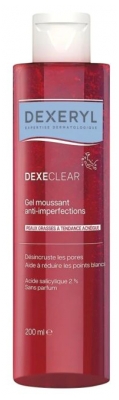 Dexeryl Dexeclear Gel Moussant Anti-Imperfections Peaux Grasses à Tendance Acnéique 200 ml 