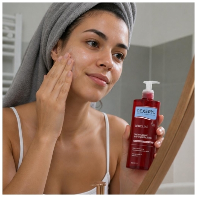 Dexeryl Dexeclear Gel Moussant Anti-Imperfections Peaux Grasses à Tendance Acnéique 400 ml 