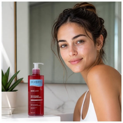 Dexeryl Dexeclear Gel Moussant Anti-Imperfections Peaux Grasses à Tendance Acnéique 400 ml 