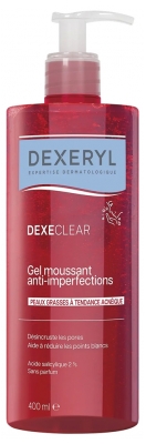 Dexeryl Dexeclear Gel Moussant Anti-Imperfections Peaux Grasses à Tendance Acnéique 400 ml 