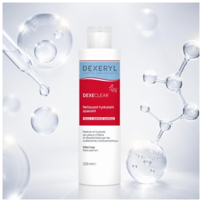 Dexeryl Dexeclear Nettoyant Hydratant Apaisant Peaux à Tendance Acnéique 200 ml