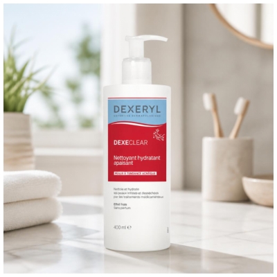Dexeryl Dexeclear Nettoyant Hydratant Apaisant Peaux à Tendance Acnéique 400 ml