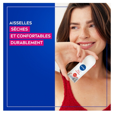 Nivea Dry Comfort Dual Protect 72H Déodorant Anti-Transpirant Roll-On 50 ml