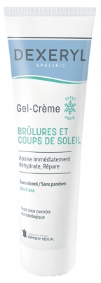 Dexeryl Gel-Crème Coups de Soleil et Brûlures Effet Froid 150 g