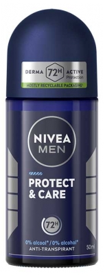 Nivea Men Protect & Care Déodorant 72 H Anti-Transpirant Roll-On 50 ml