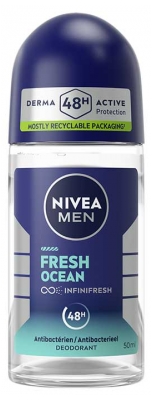 Nivea Déodorant Bille Homme Anti‑Transpirant 48H Fresh Océan 50 ml