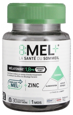 8Mel+ Mélatonine 1,8 mg 30 Unités