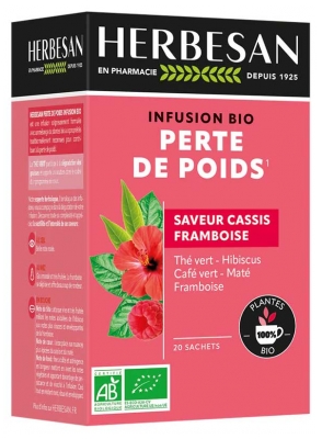Herbesan Infusion Perte de Poids Bio 20 Sachets de 1,5 g