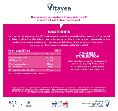 Vitavea Morosil 400 Brûle Graisse 4en1 500 ml