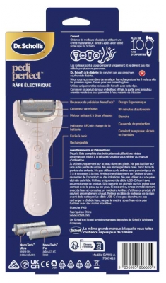 Scholl Pedi Perfect Râpe Électrique + 2 Recharges NanoTech
