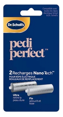 Scholl Pedi Perfect 2 Recharges Rouleaux Nano Tech pour Râpe Électrique 