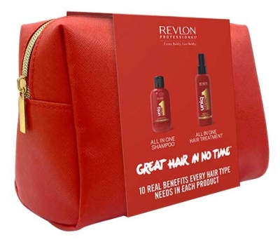 Revlon Professional UniqOne Shampoing Tout-En-Un 10 Bienfaits 100 ml + Traitement Capillaire Tout-En-Un 10 Bienfaits 150 ml