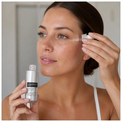 Incarose Pure Solutions Caféins 2% Fluide Actif Tonifiant Yeux Concentré 15 ml