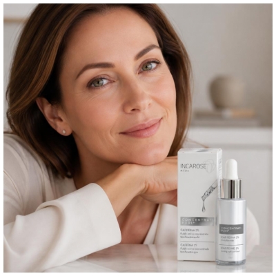 Incarose Pure Solutions Caféins 2% Fluide Actif Tonifiant Yeux Concentré 15 ml