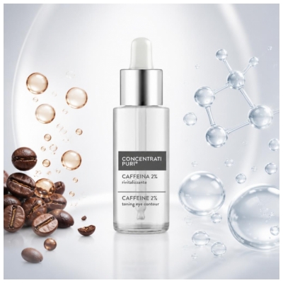 Incarose Pure Solutions Caféins 2% Fluide Actif Tonifiant Yeux Concentré 15 ml