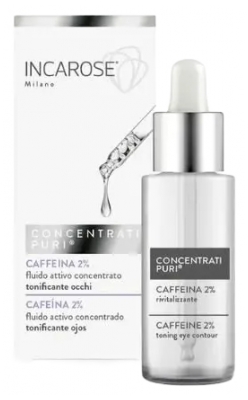 Incarose Pure Solutions Caféins 2% Fluide Actif Tonifiant Yeux Concentré 15 ml