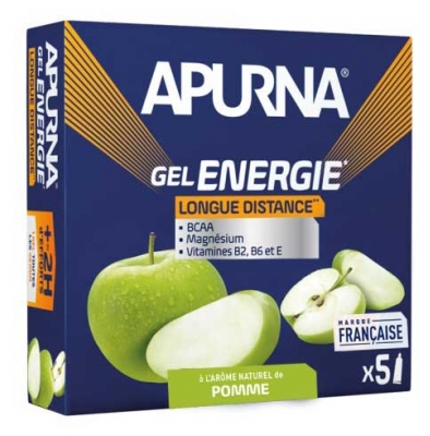 Apurna Longue Distance Gel Énergie Arôme Naturel 5 x 35 g