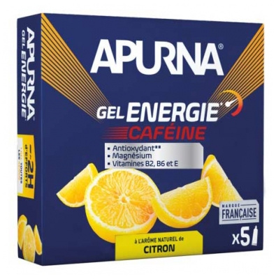 Apurna Caféine Gel Énergie 5 x 35 g