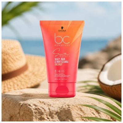 Bonacure Schwarzkopf Sun Protect Gel Lavant Corps Cuir Chevelu et Cheveux 100 ml