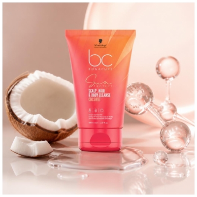 Bonacure Schwarzkopf Sun Protect Gel Lavant Corps Cuir Chevelu et Cheveux 100 ml