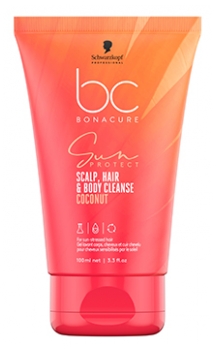 Bonacure Schwarzkopf Sun Protect Gel Lavant Corps Cuir Chevelu et Cheveux 100 ml
