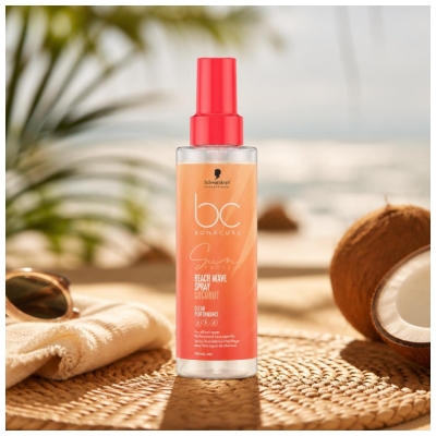 Bonacure Schwarzkopf Sun Protect Spray Ondulation Effet Plage 150 ml