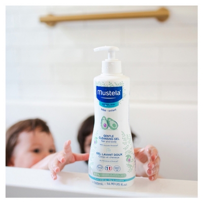 Mustela Gel Lavant Doux Bébé Corps et Cheveux Bio 500 ml