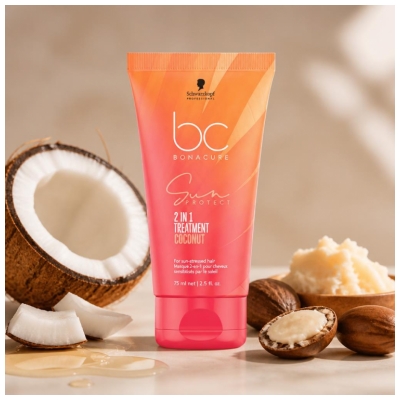 Bonacure Schwarzkopf Sun Protect Masque 2en1 Cheveux Sensibilisés par le Soleil 75 ml