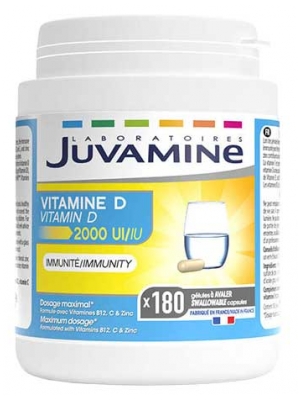 Juvamine Vitamine D 6 Mois 180 Gélules